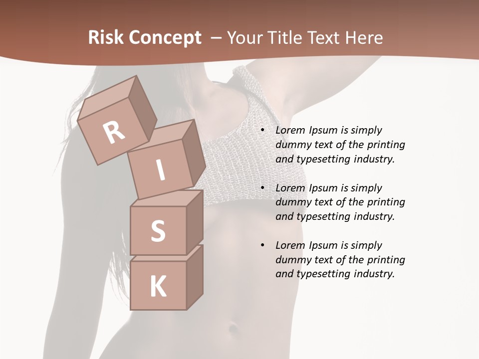 Cap Striping Breast PowerPoint Template