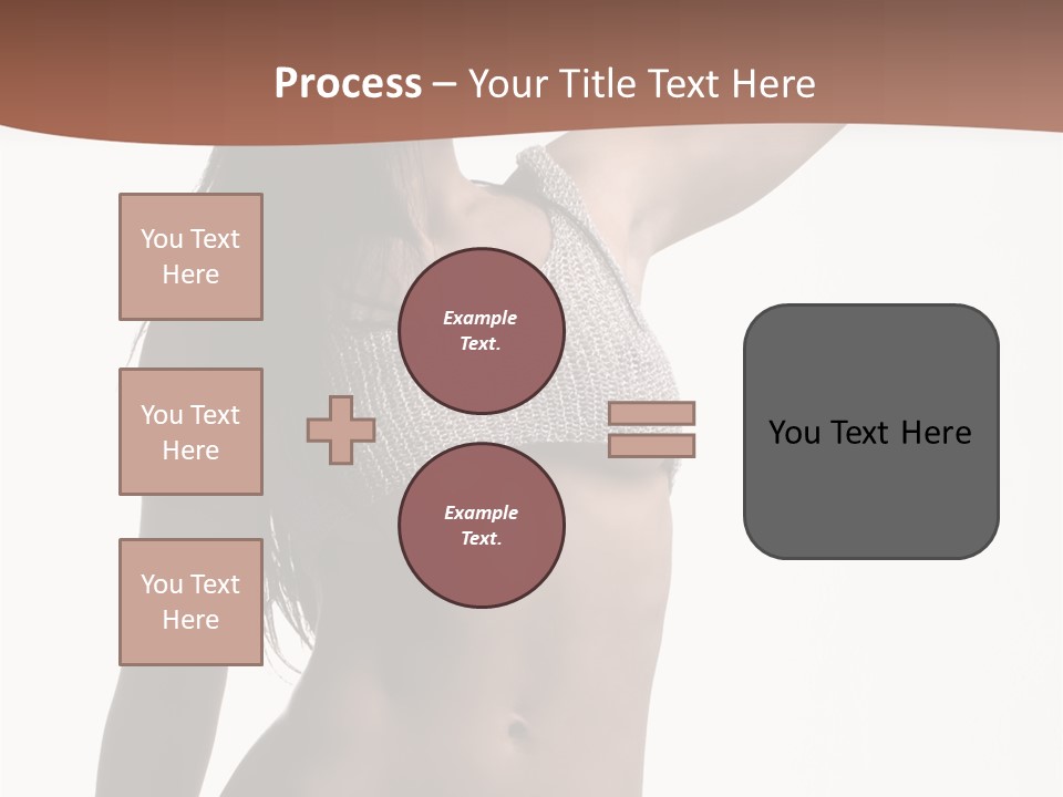 Cap Striping Breast PowerPoint Template