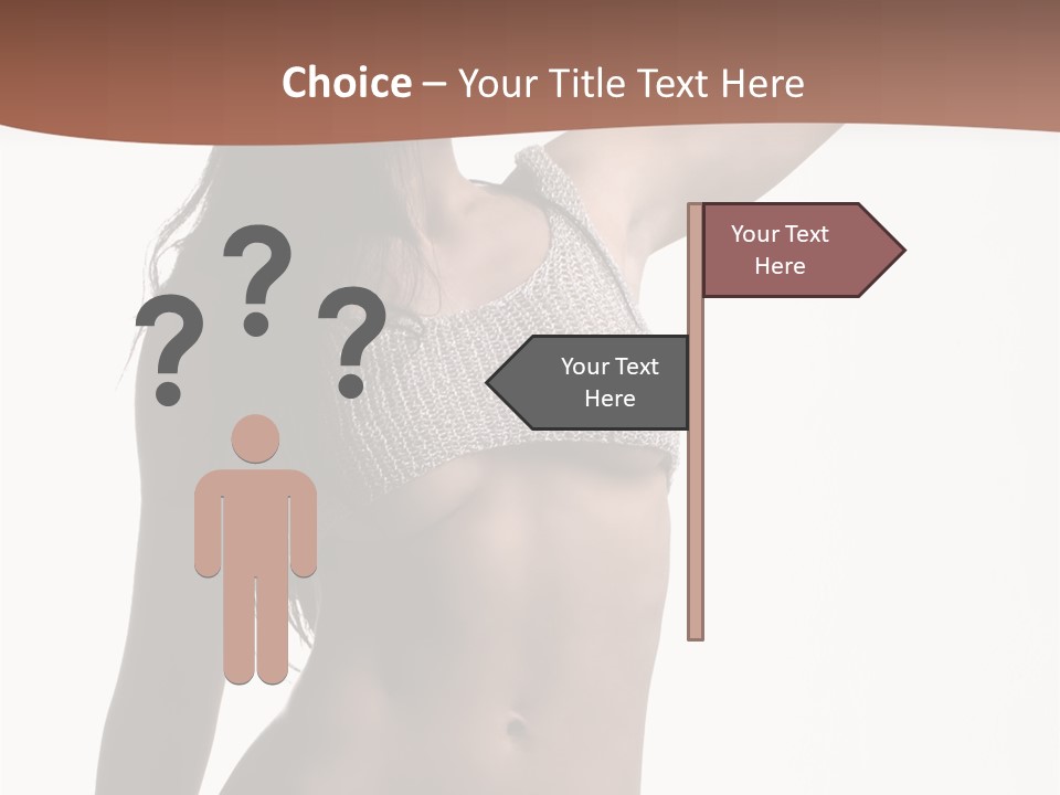 Cap Striping Breast PowerPoint Template