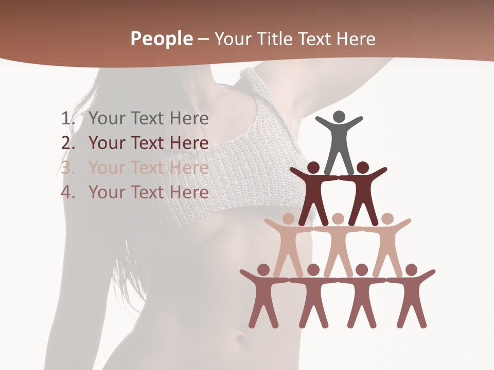 Cap Striping Breast PowerPoint Template