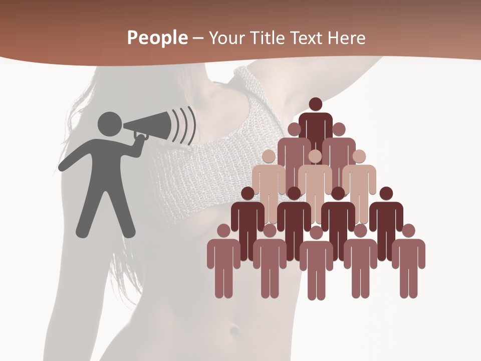 Cap Striping Breast PowerPoint Template