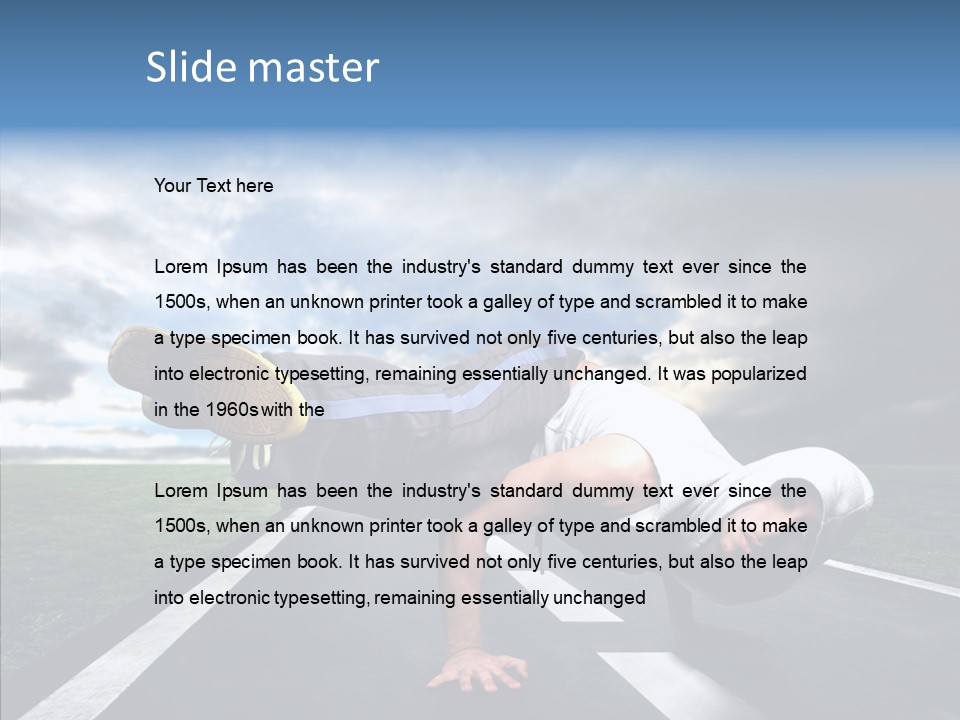 Sport Game Man PowerPoint Template