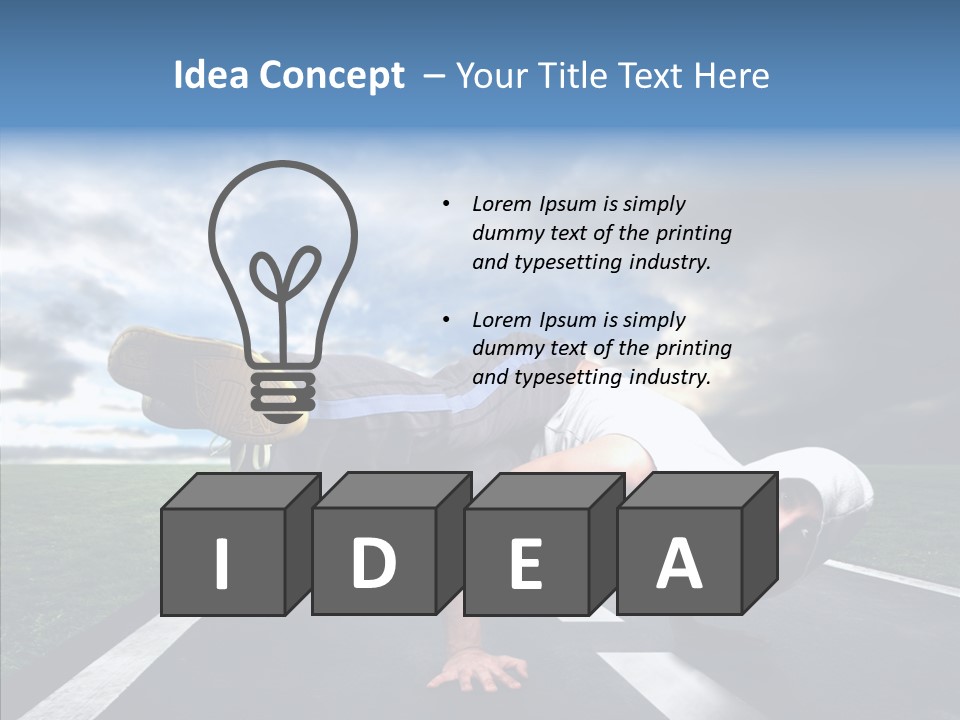 Sport Game Man PowerPoint Template