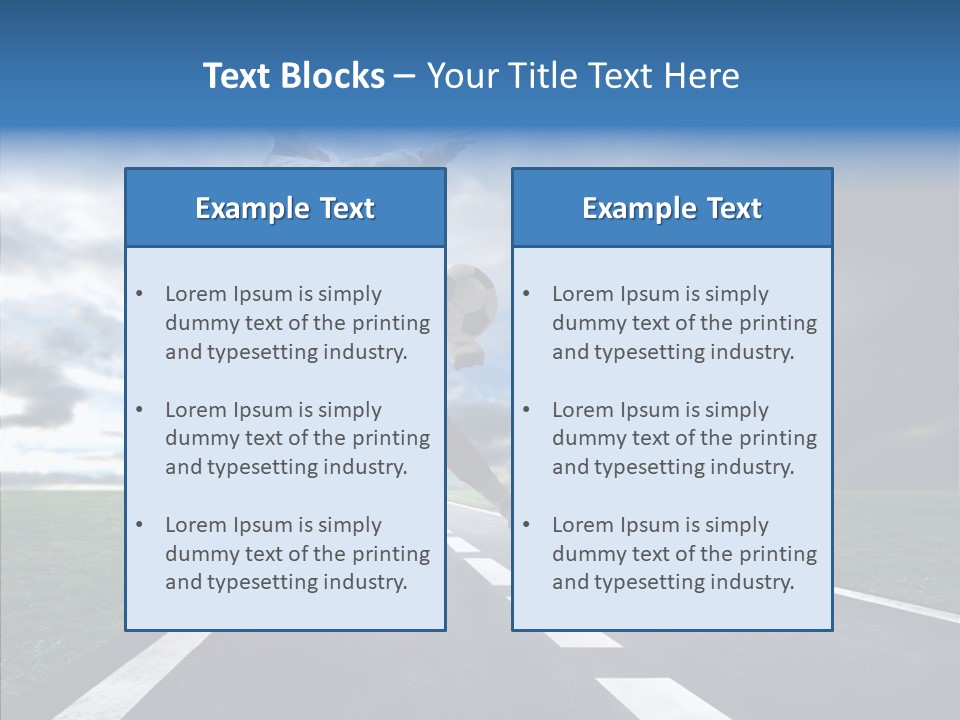 City Player Ball PowerPoint Template