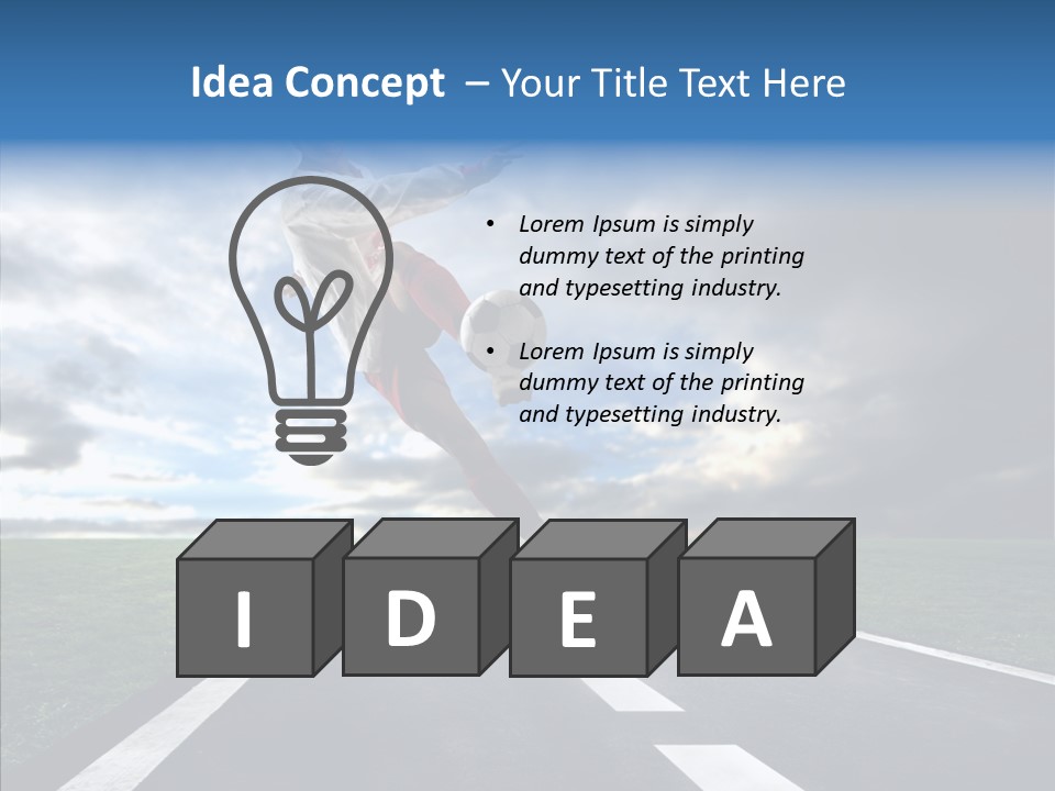 City Player Ball PowerPoint Template