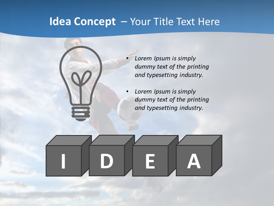 Ball Sunset Beautiful PowerPoint Template