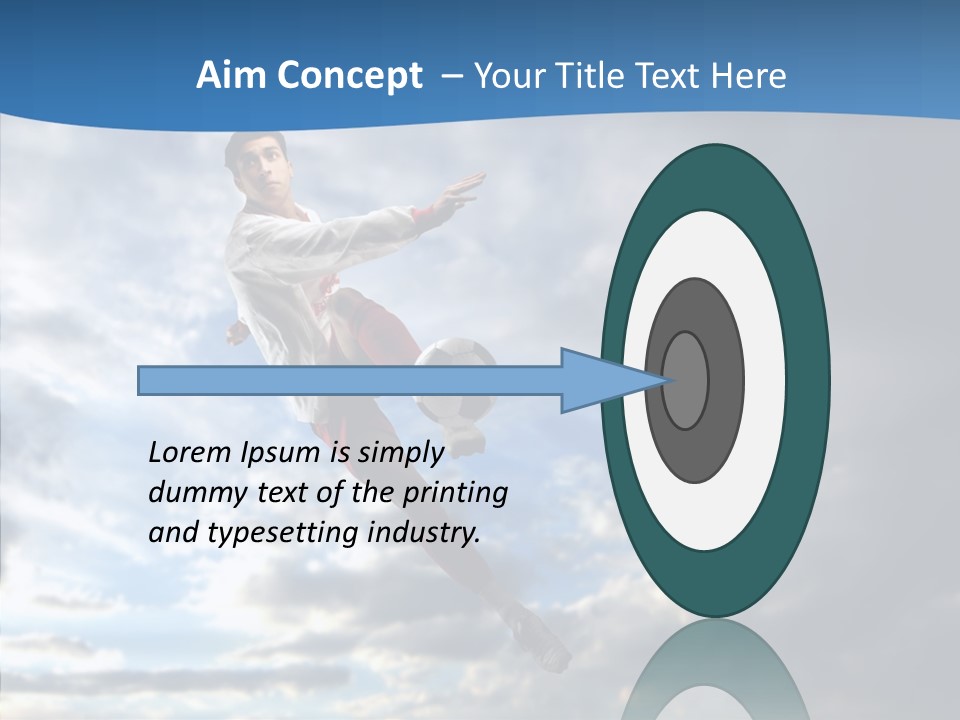 Ball Sunset Beautiful PowerPoint Template