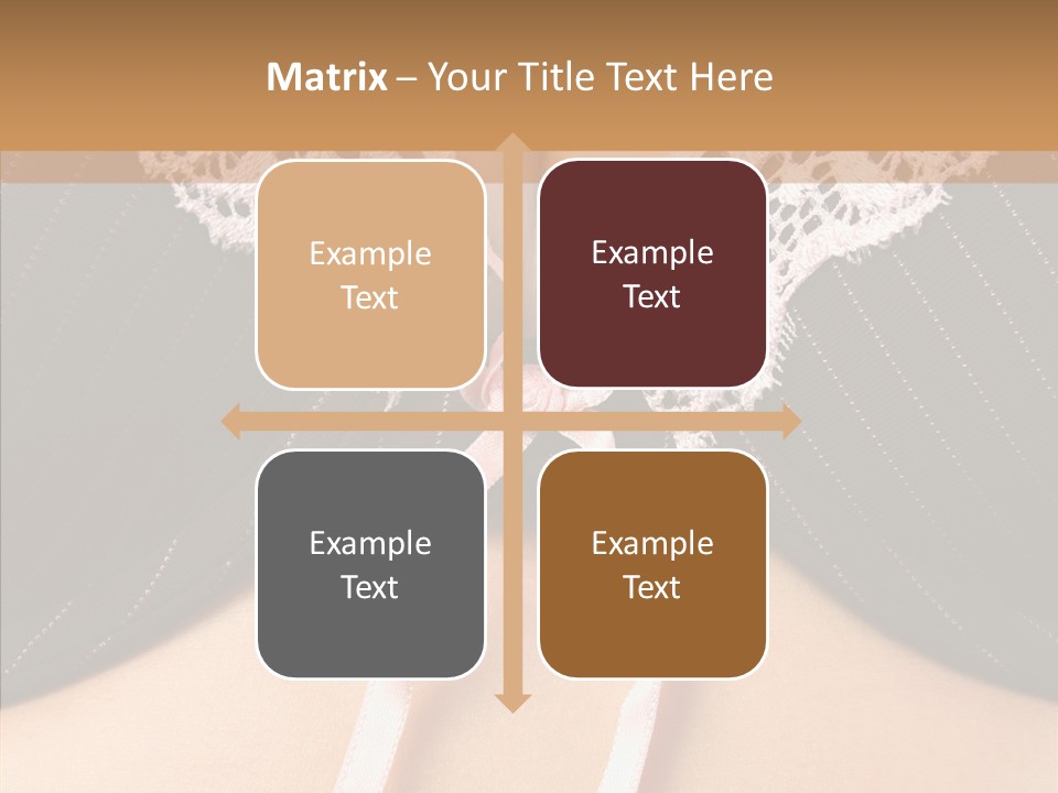 Desire Breasts Female PowerPoint Template