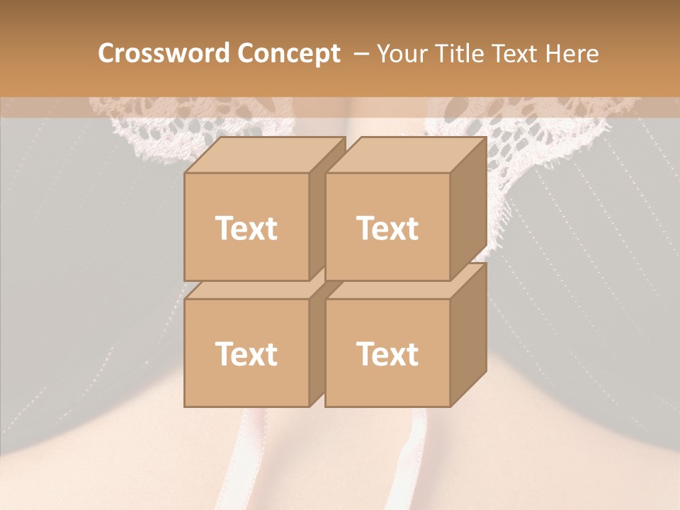 Desire Breasts Female PowerPoint Template