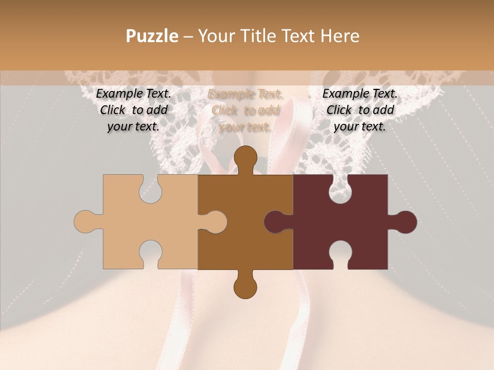 Desire Breasts Female PowerPoint Template