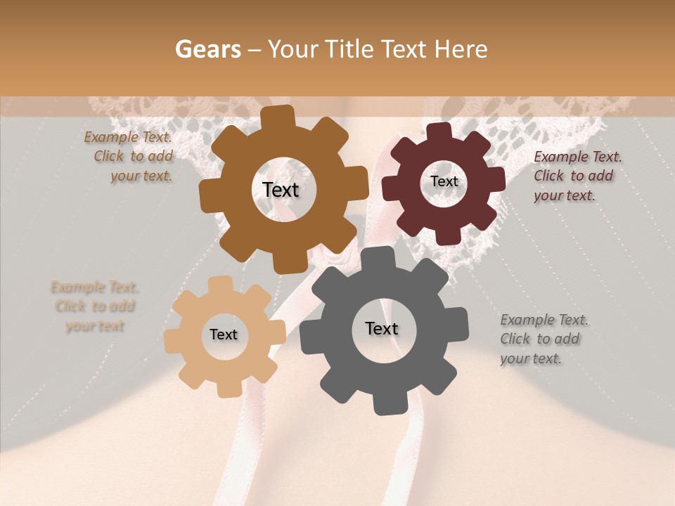 Desire Breasts Female PowerPoint Template