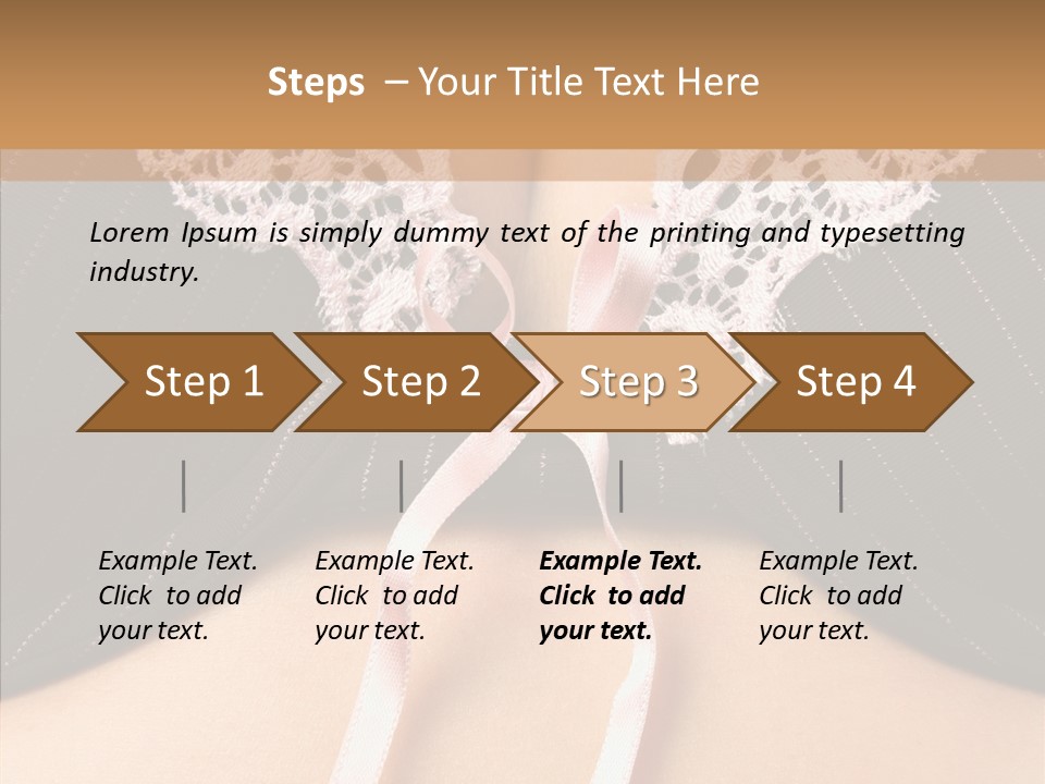 Desire Breasts Female PowerPoint Template