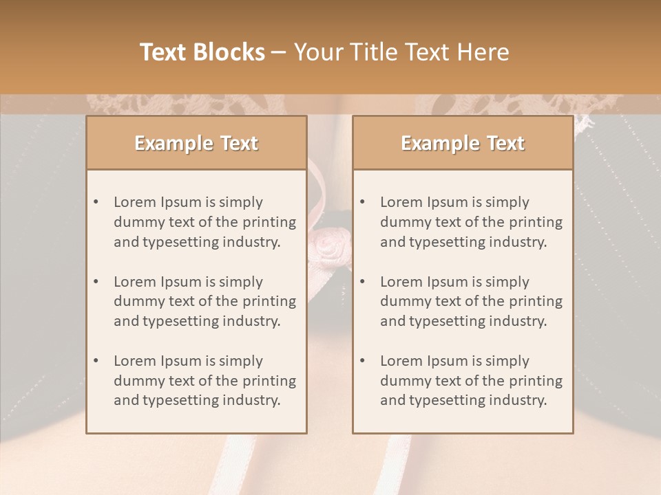 Desire Breasts Female PowerPoint Template