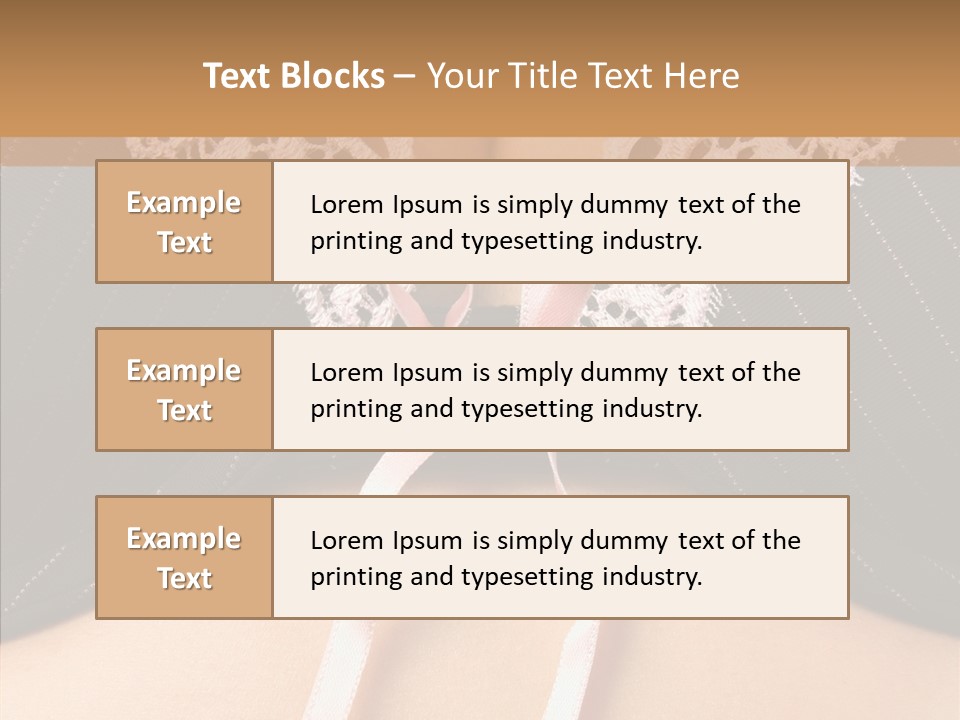 Desire Breasts Female PowerPoint Template