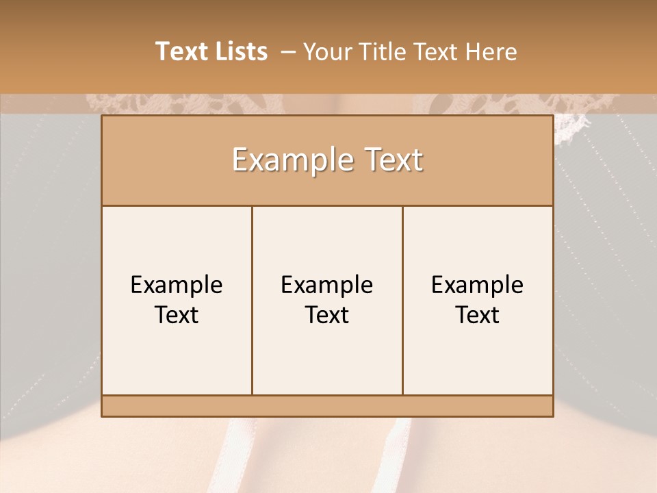 Desire Breasts Female PowerPoint Template