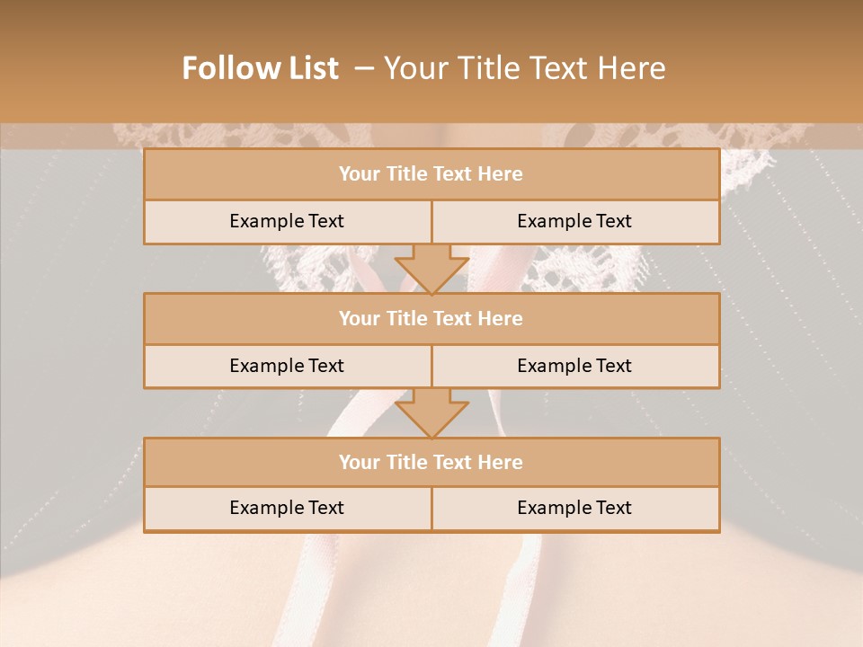 Desire Breasts Female PowerPoint Template