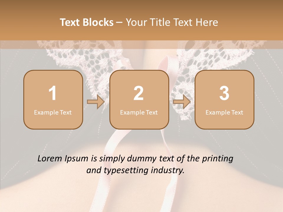 Desire Breasts Female PowerPoint Template