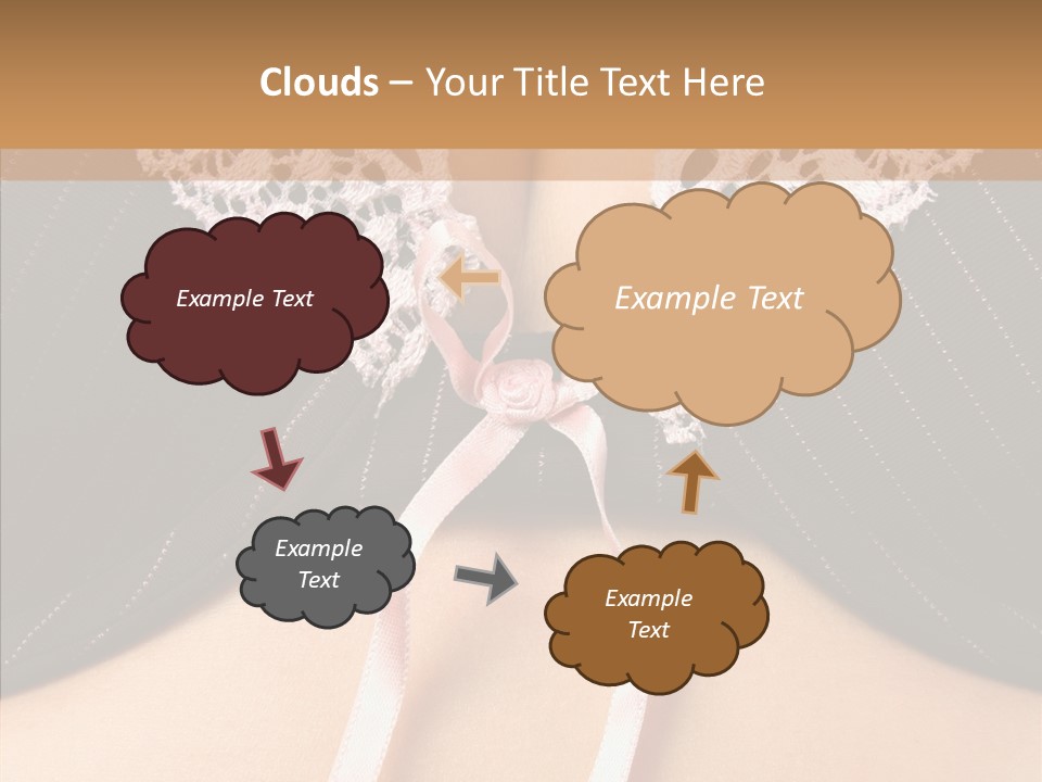 Desire Breasts Female PowerPoint Template