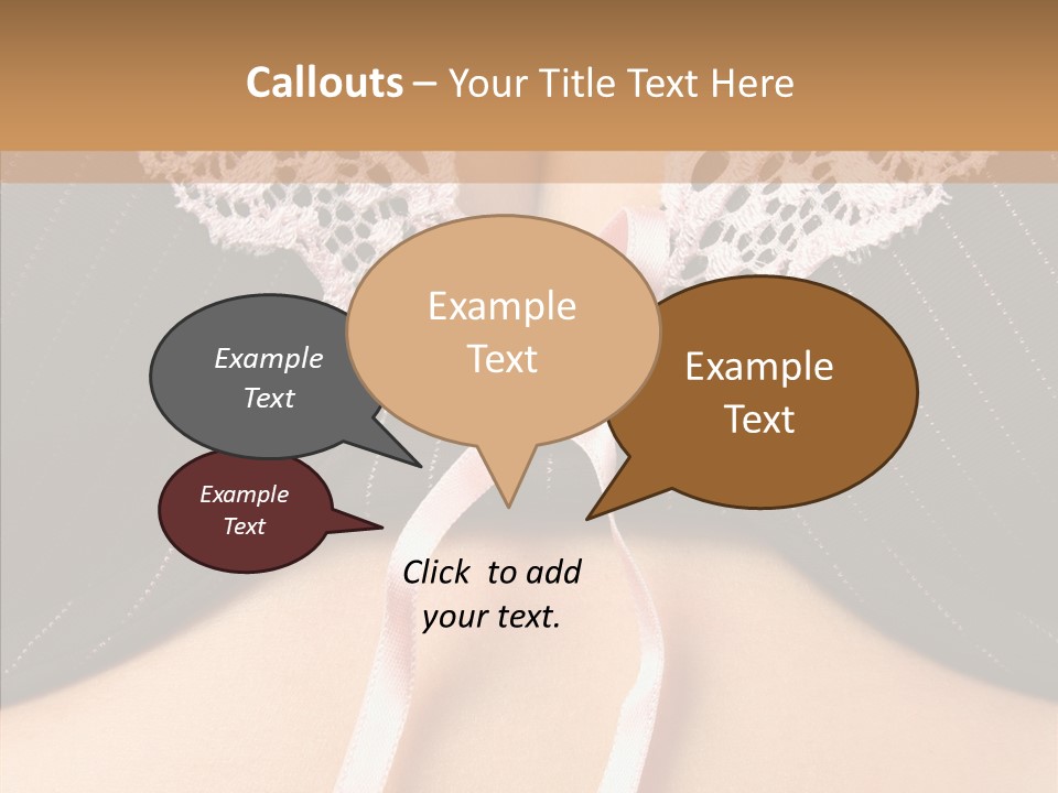 Desire Breasts Female PowerPoint Template