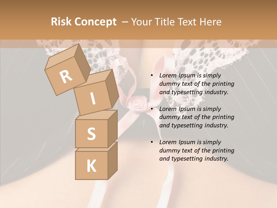 Desire Breasts Female PowerPoint Template