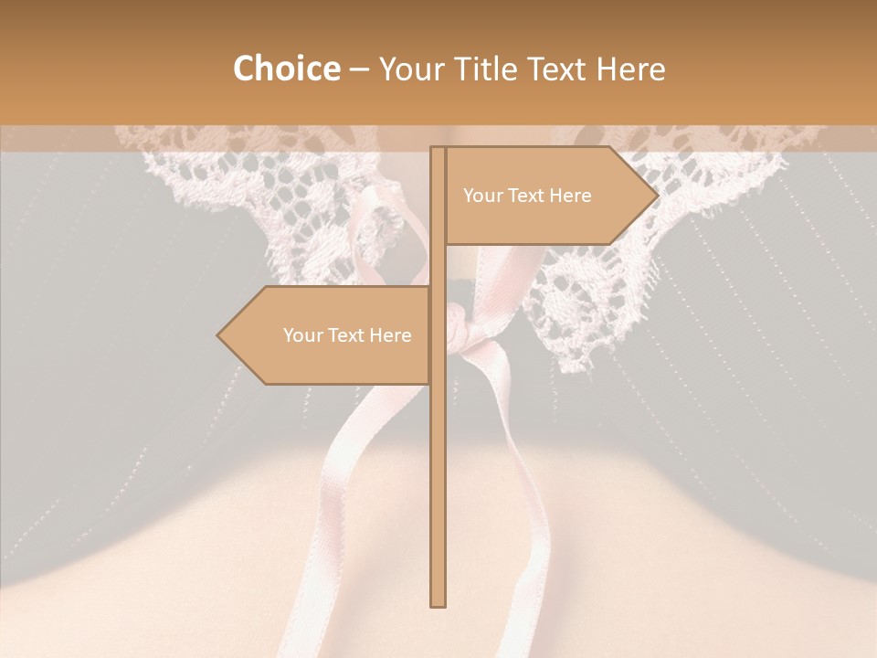 Desire Breasts Female PowerPoint Template