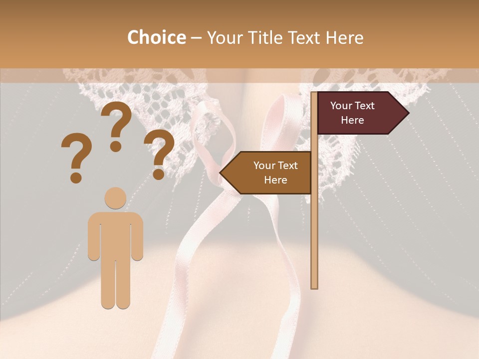 Desire Breasts Female PowerPoint Template