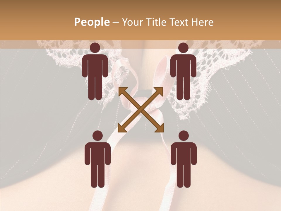 Desire Breasts Female PowerPoint Template