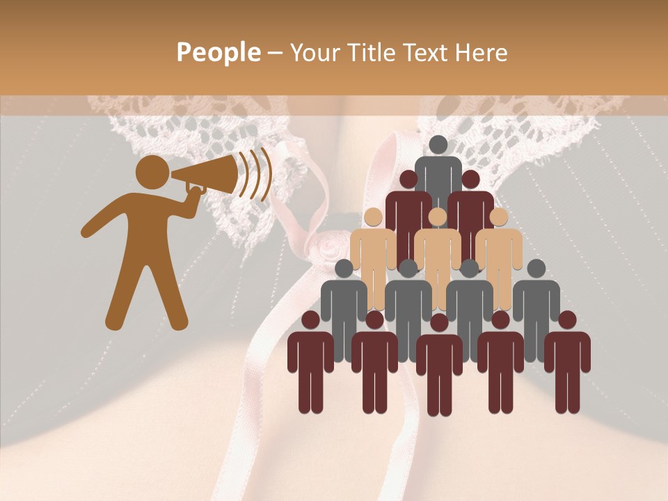 Desire Breasts Female PowerPoint Template