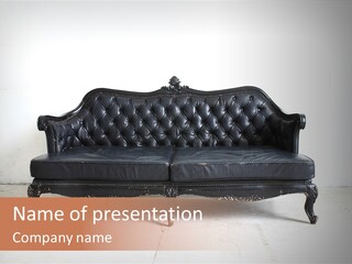 Fabric Sofa Pattern PowerPoint Template