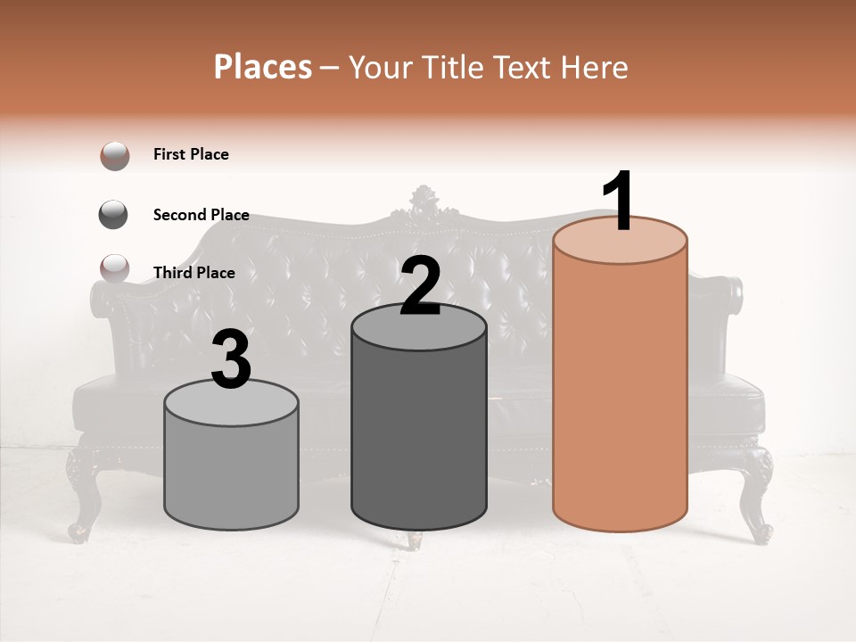 Fabric Sofa Pattern PowerPoint Template