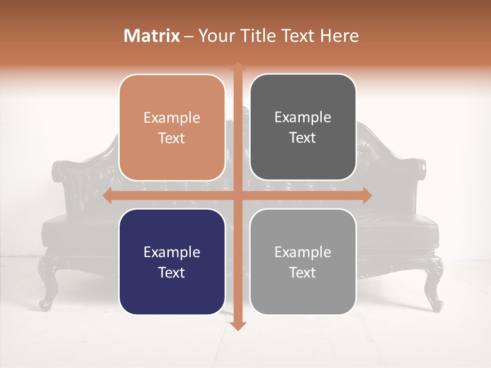 Fabric Sofa Pattern PowerPoint Template