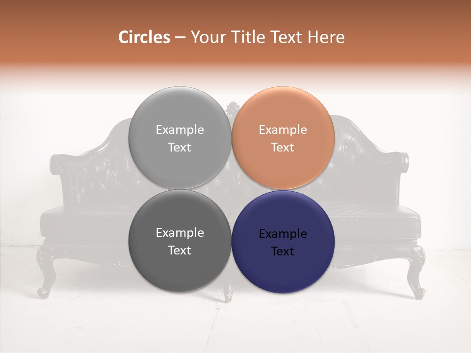 Fabric Sofa Pattern PowerPoint Template