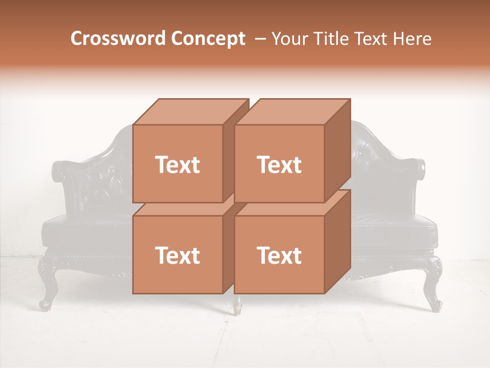 Fabric Sofa Pattern PowerPoint Template