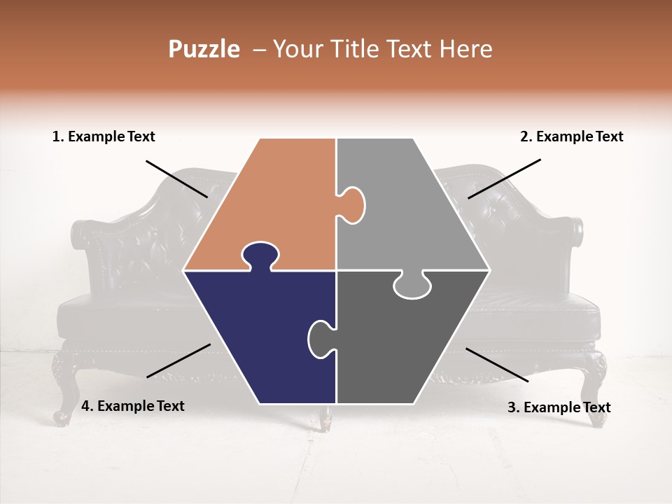 Fabric Sofa Pattern PowerPoint Template