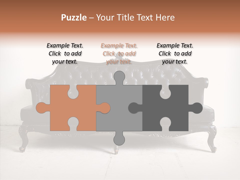 Fabric Sofa Pattern PowerPoint Template