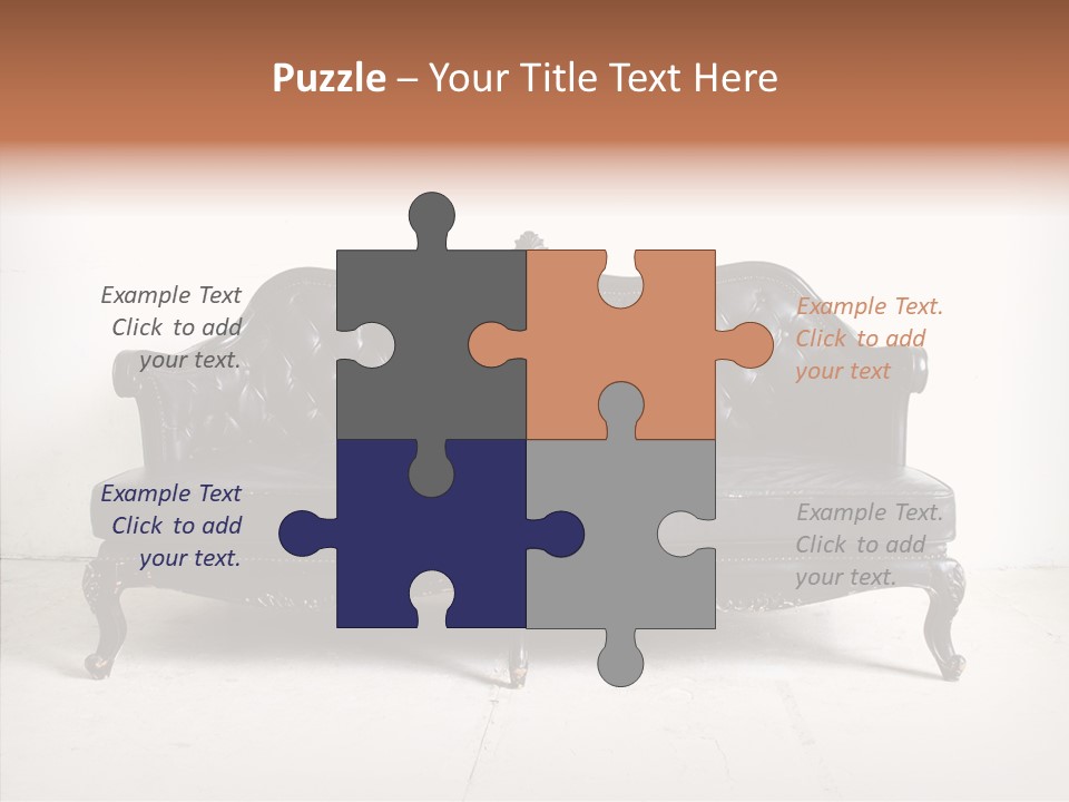 Fabric Sofa Pattern PowerPoint Template