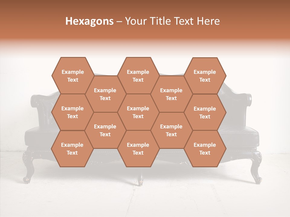 Fabric Sofa Pattern PowerPoint Template