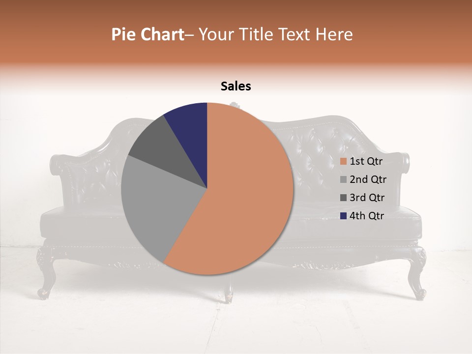 Fabric Sofa Pattern PowerPoint Template