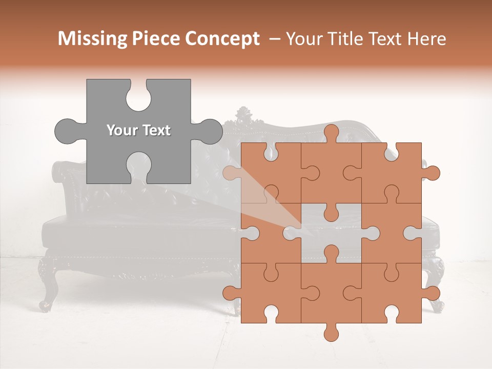 Fabric Sofa Pattern PowerPoint Template