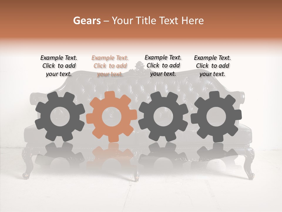 Fabric Sofa Pattern PowerPoint Template