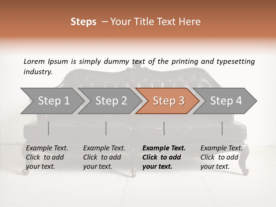 Fabric Sofa Pattern PowerPoint Template