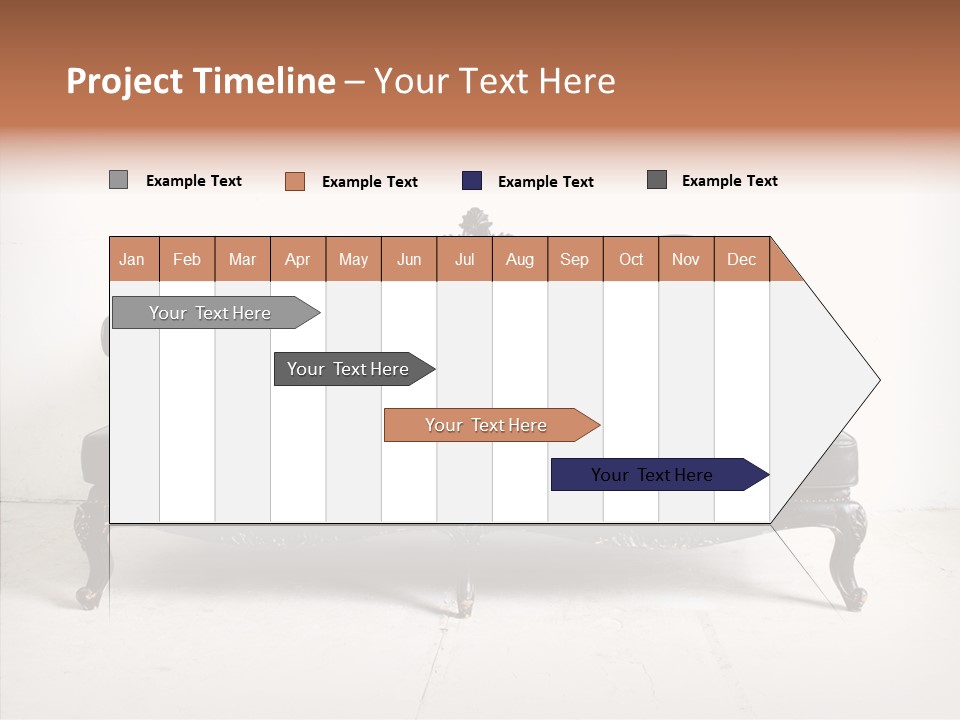 Fabric Sofa Pattern PowerPoint Template