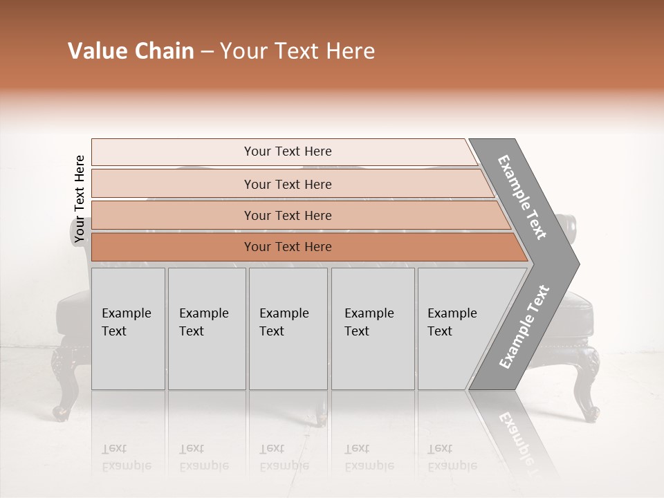 Fabric Sofa Pattern PowerPoint Template