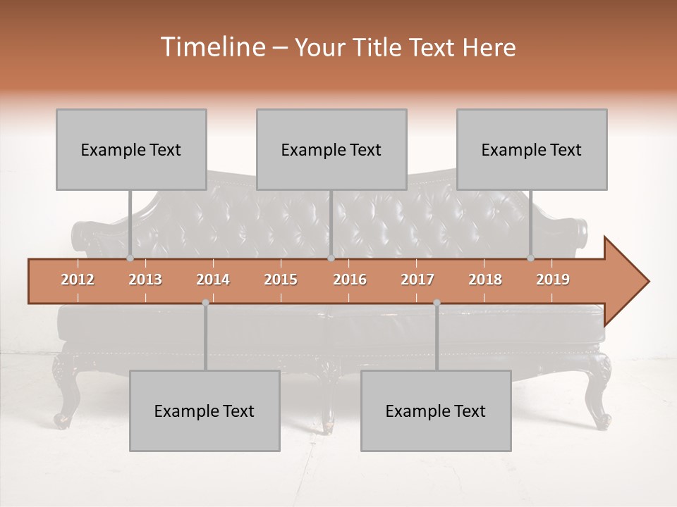 Fabric Sofa Pattern PowerPoint Template