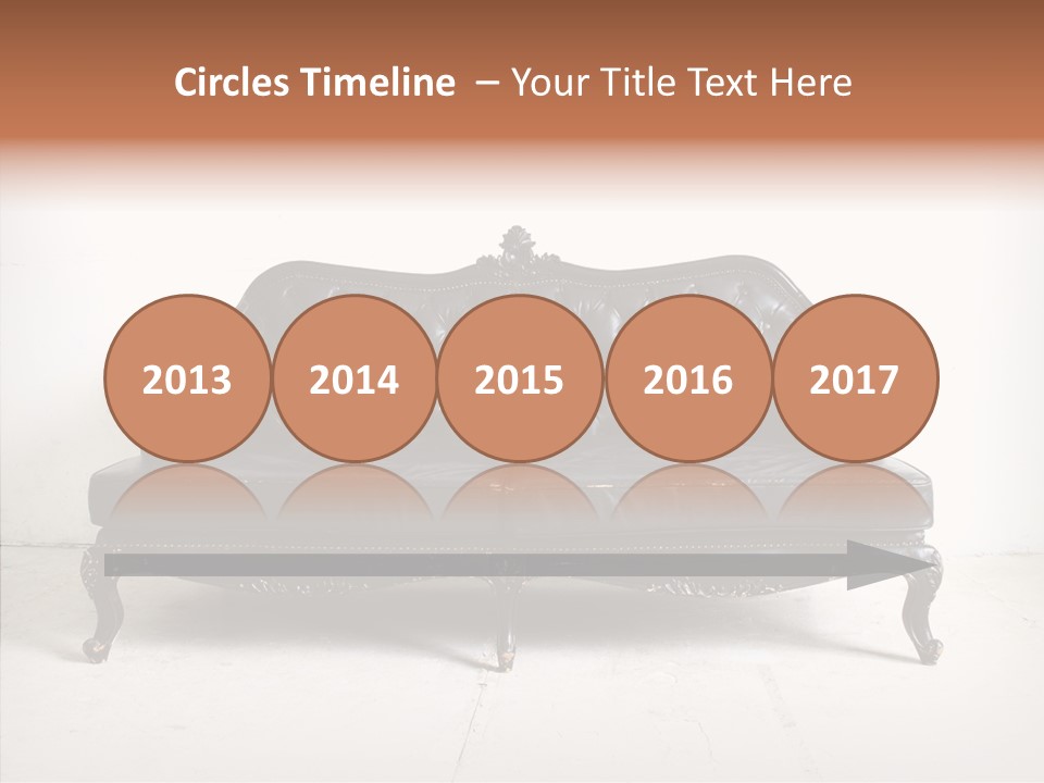 Fabric Sofa Pattern PowerPoint Template