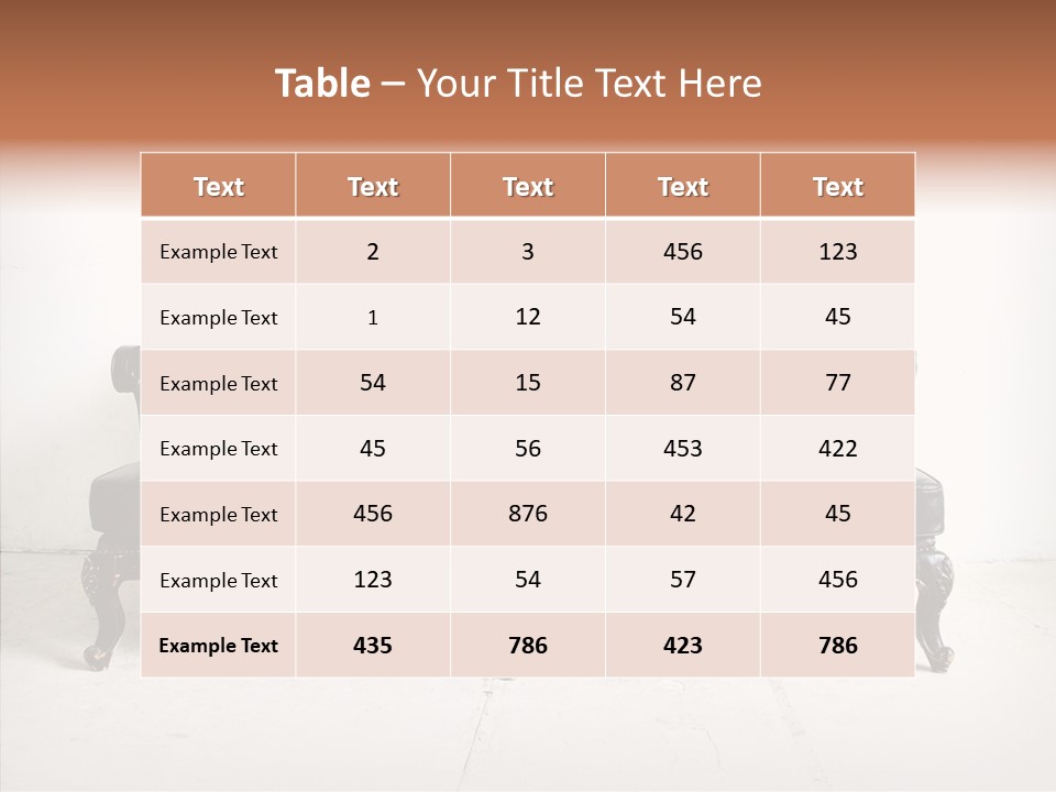 Fabric Sofa Pattern PowerPoint Template