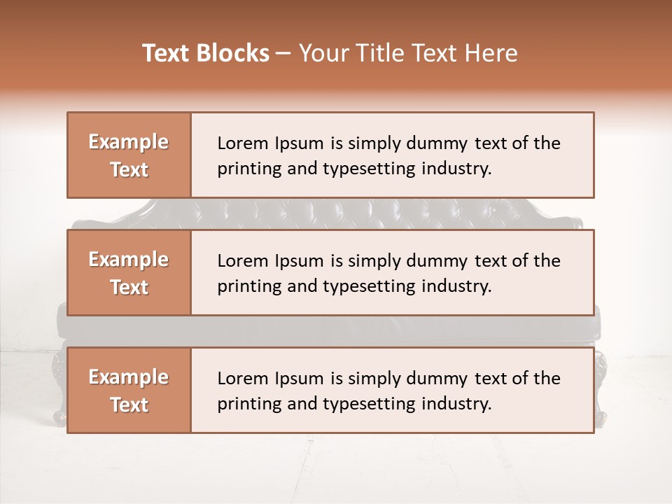 Fabric Sofa Pattern PowerPoint Template