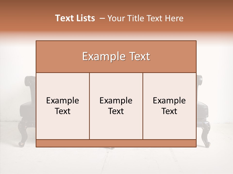 Fabric Sofa Pattern PowerPoint Template