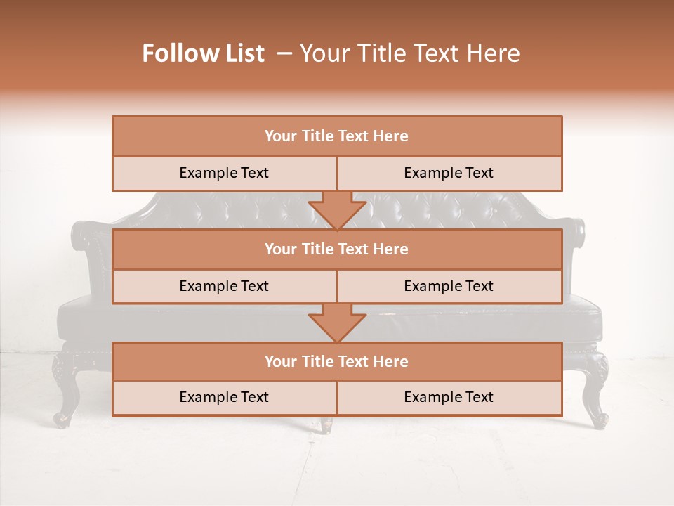 Fabric Sofa Pattern PowerPoint Template