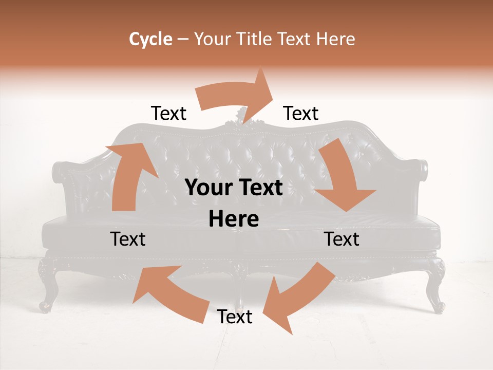 Fabric Sofa Pattern PowerPoint Template